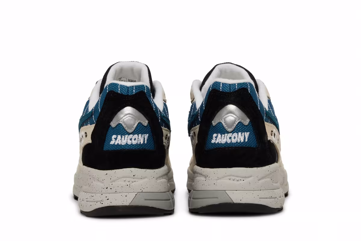 Saucony 3D Grid Hurricane Cream Blue, view 7