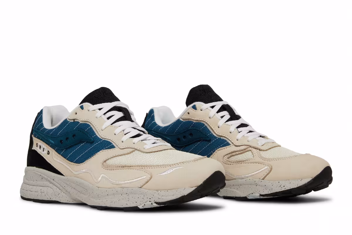 Saucony 3D Grid Hurricane Cream Blue, view 9