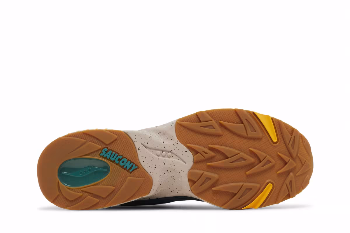Saucony 3D Grid Hurricane Premium Green Orange, view 5