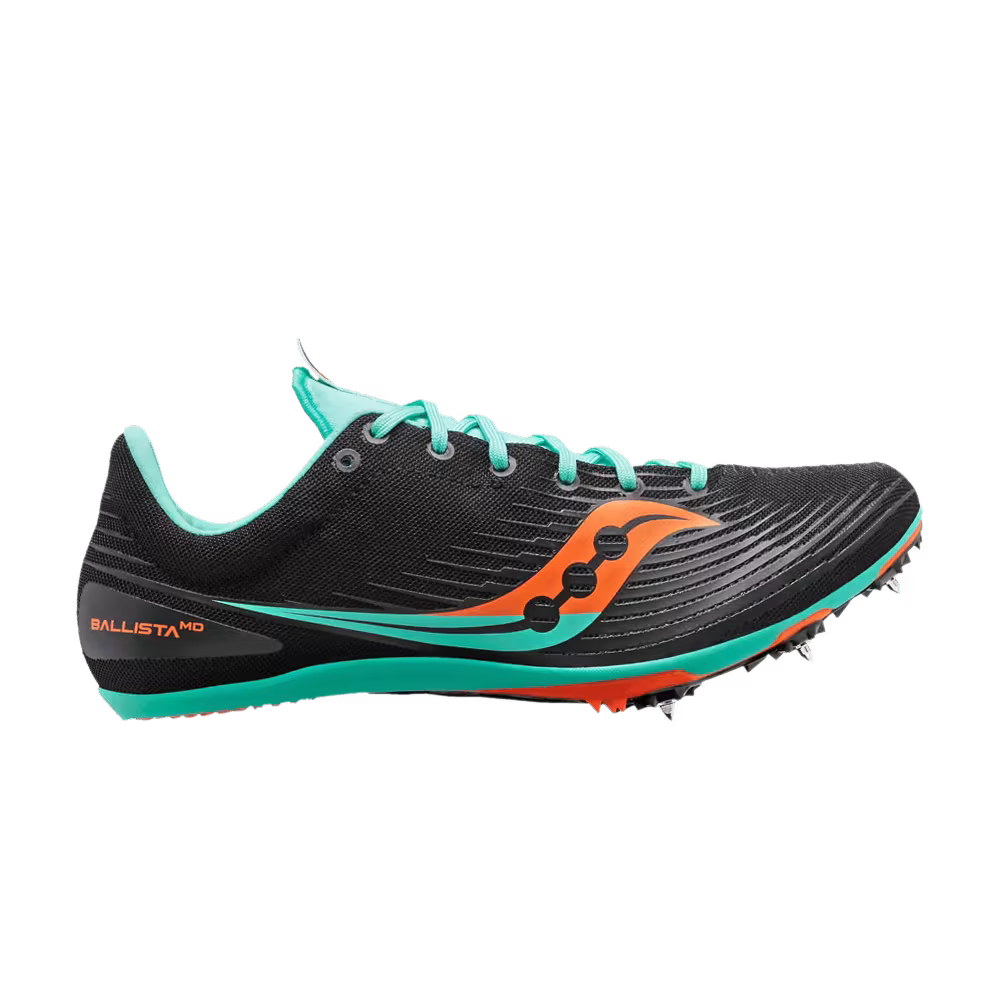Saucony Women's Ballista MD Black Cool Mint