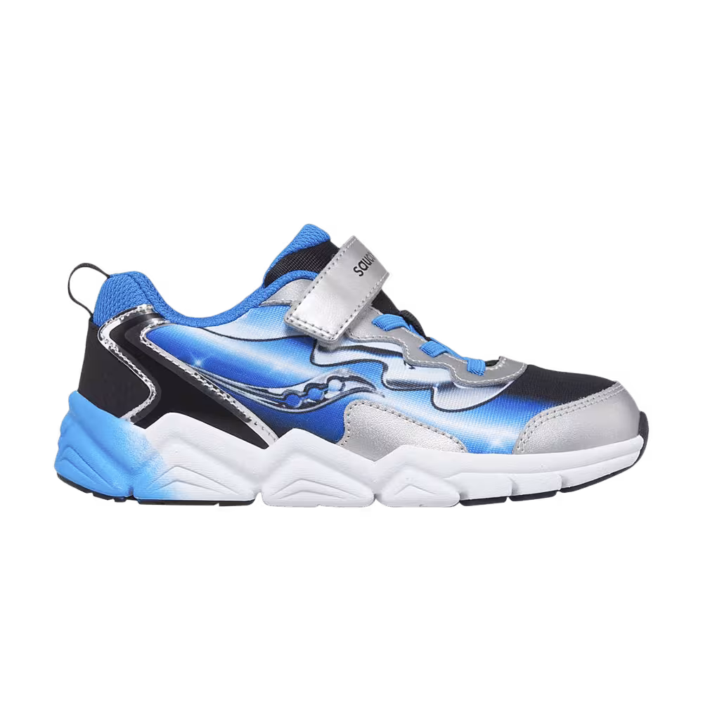 Saucony Flash 3.0 A/C Big Kid Black Blue Chrome