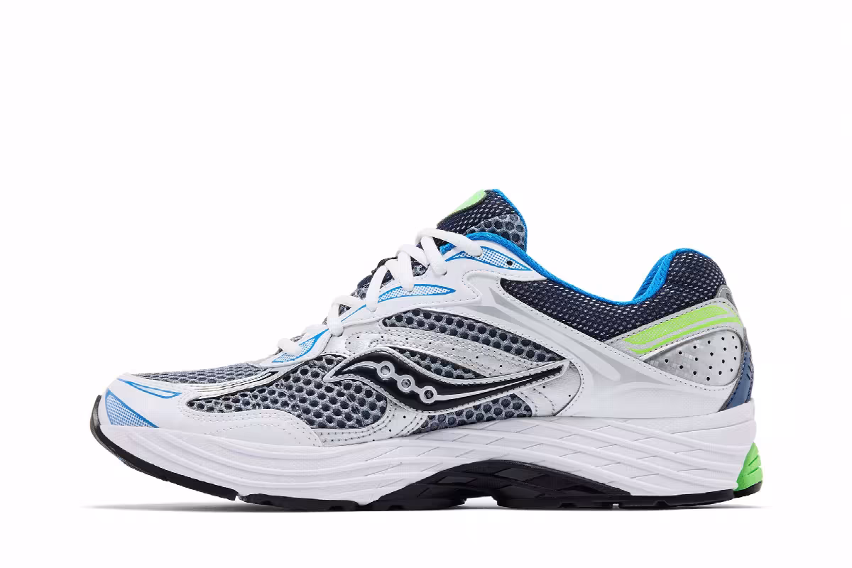 Saucony Progrid Omni 9 Grey Slime, view 4