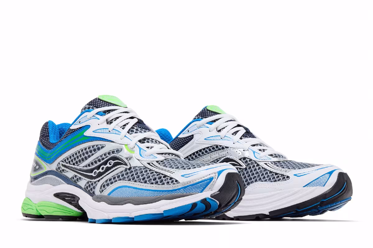 Saucony Progrid Omni 9 Grey Slime, view 9