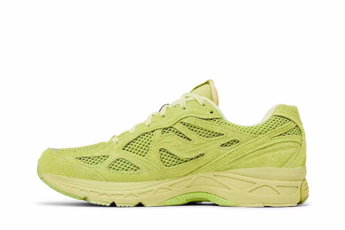 3sixteen x Saucony ProGrid Guide 7 Lime, view 4