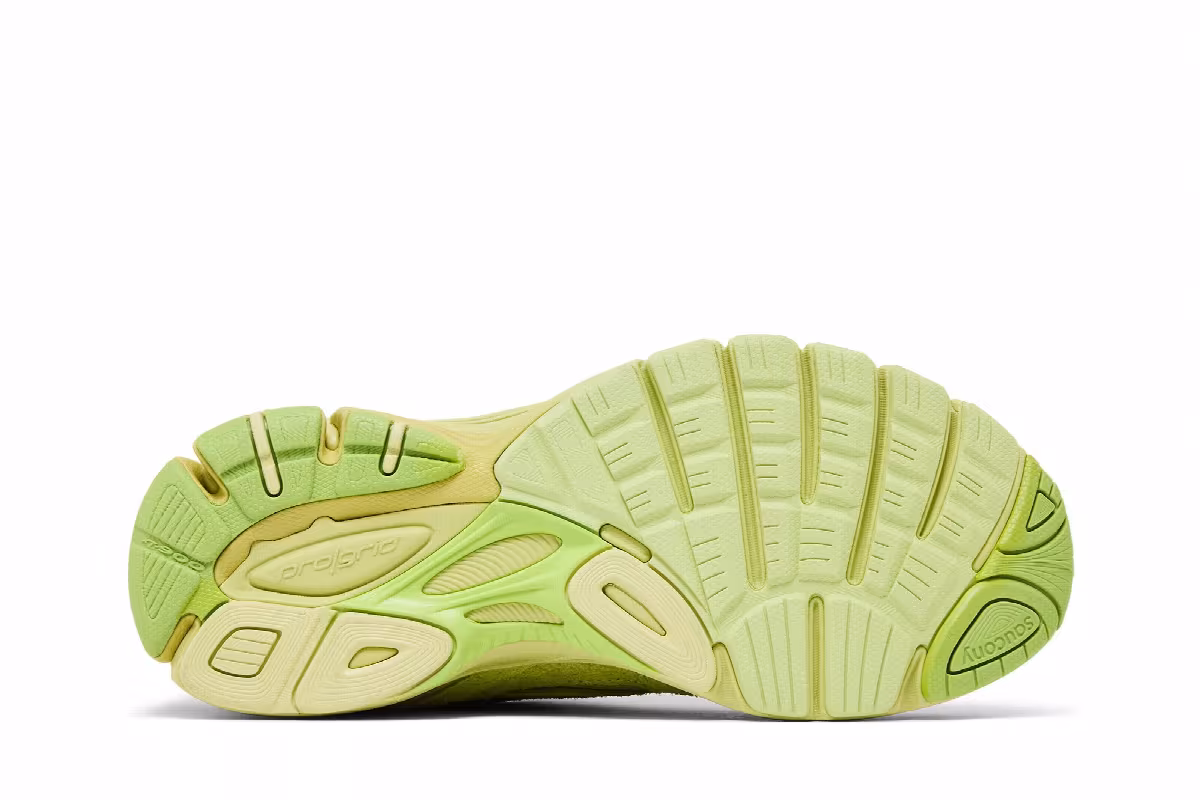 3sixteen x Saucony ProGrid Guide 7 Lime, view 5