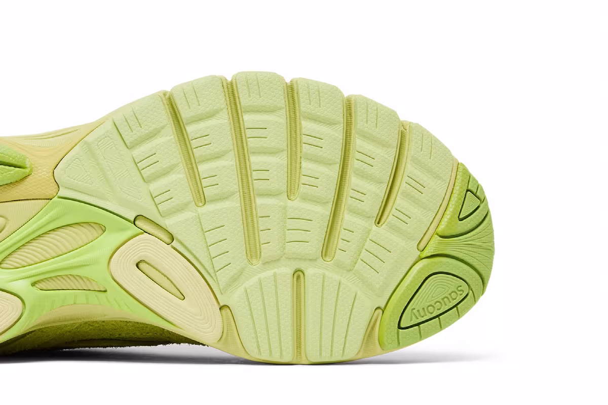 3sixteen x Saucony ProGrid Guide 7 Lime, view 6