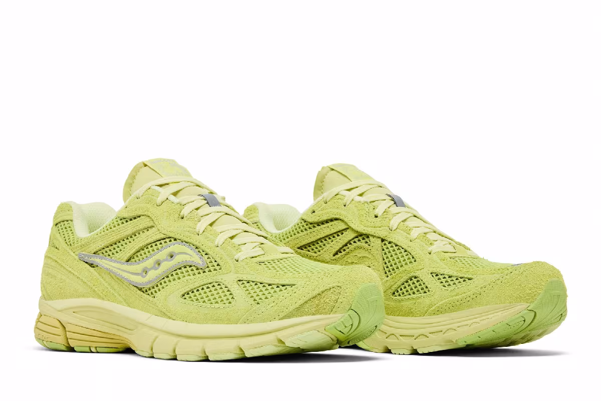 3sixteen x Saucony ProGrid Guide 7 Lime, view 9