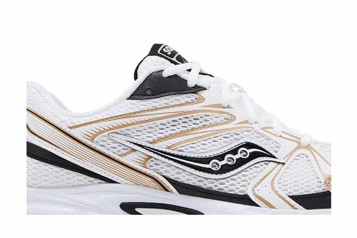 Saucony Grid Ride Millennium White Gold Black, view 3
