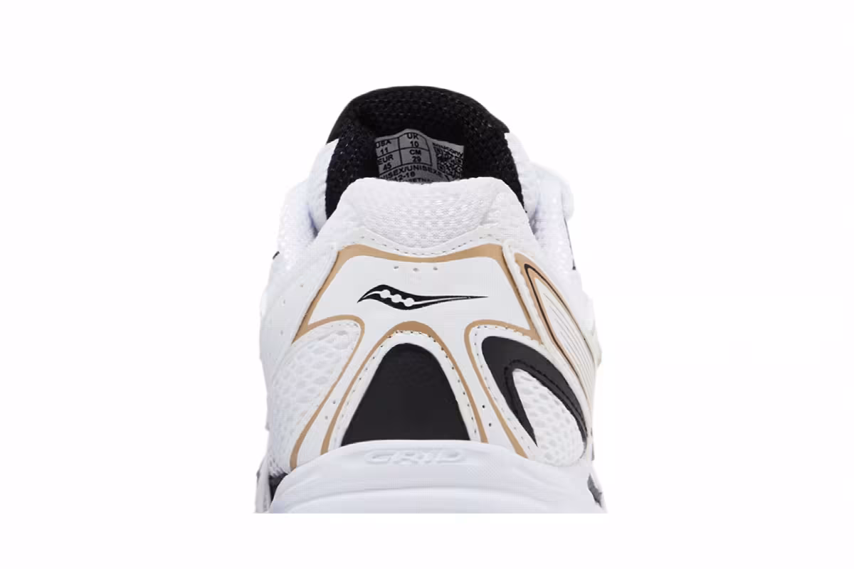 Saucony Grid Ride Millennium White Gold Black, view 8
