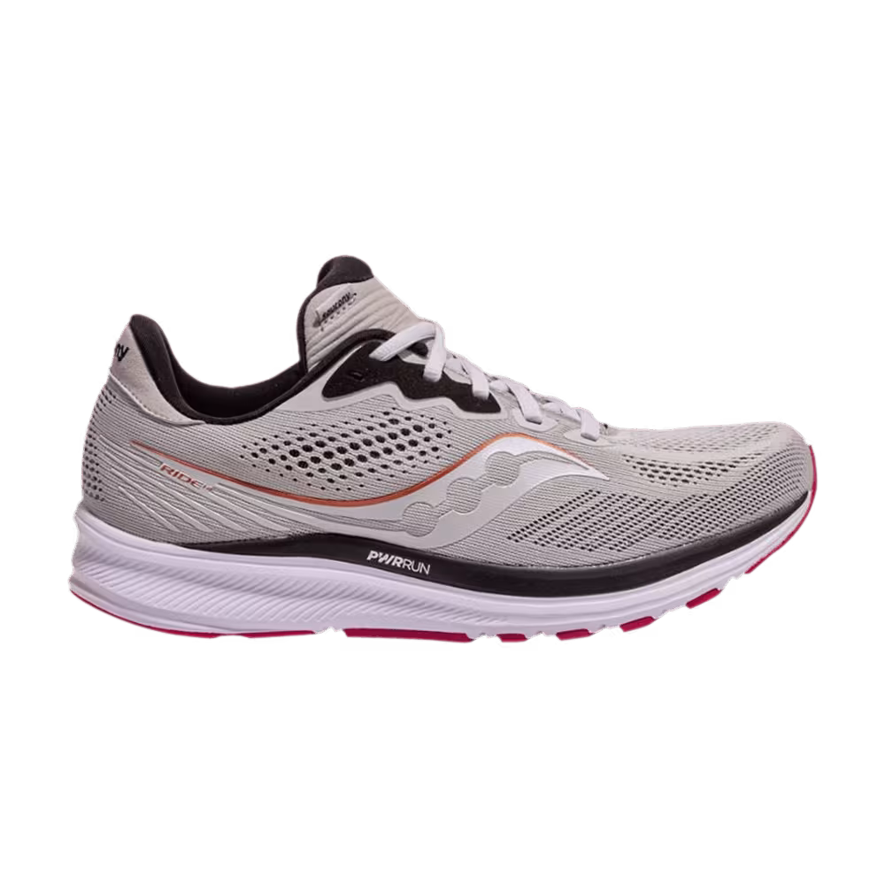 Saucony Women's Ride 14 Wide Fog Cherry