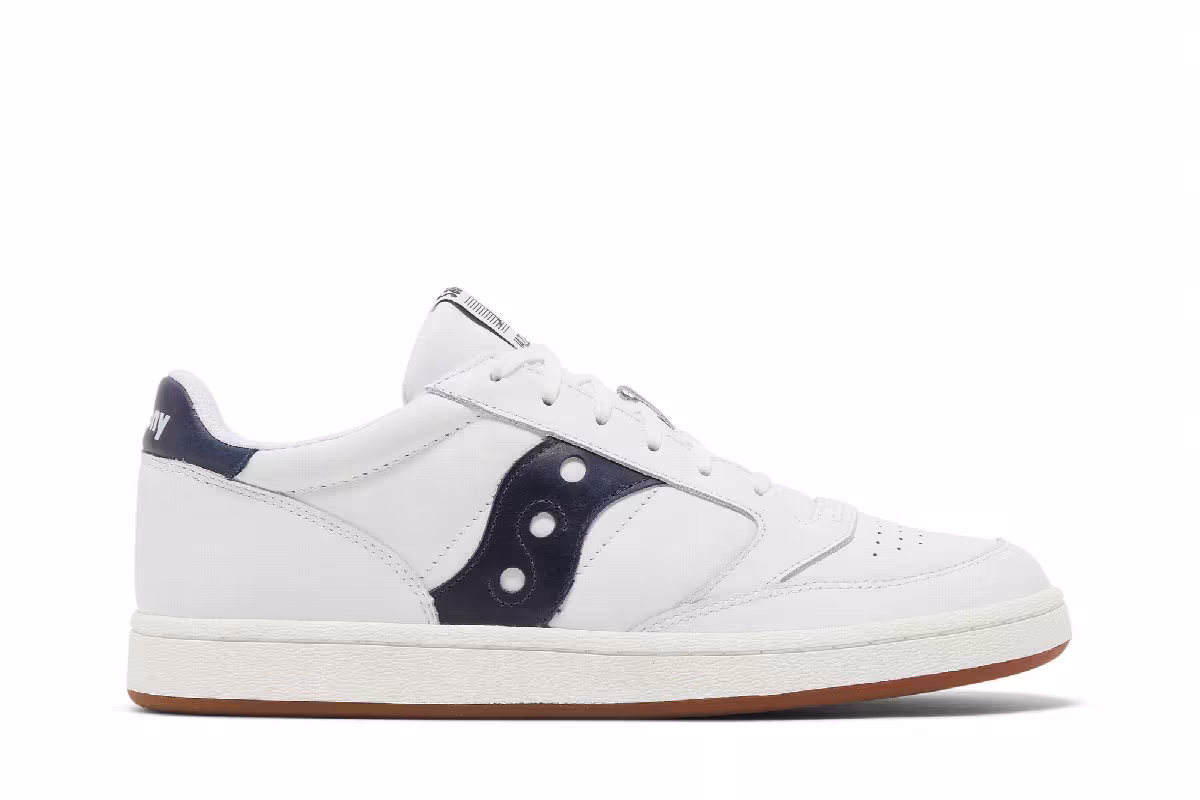 Saucony Jazz Court White Navy, view 2