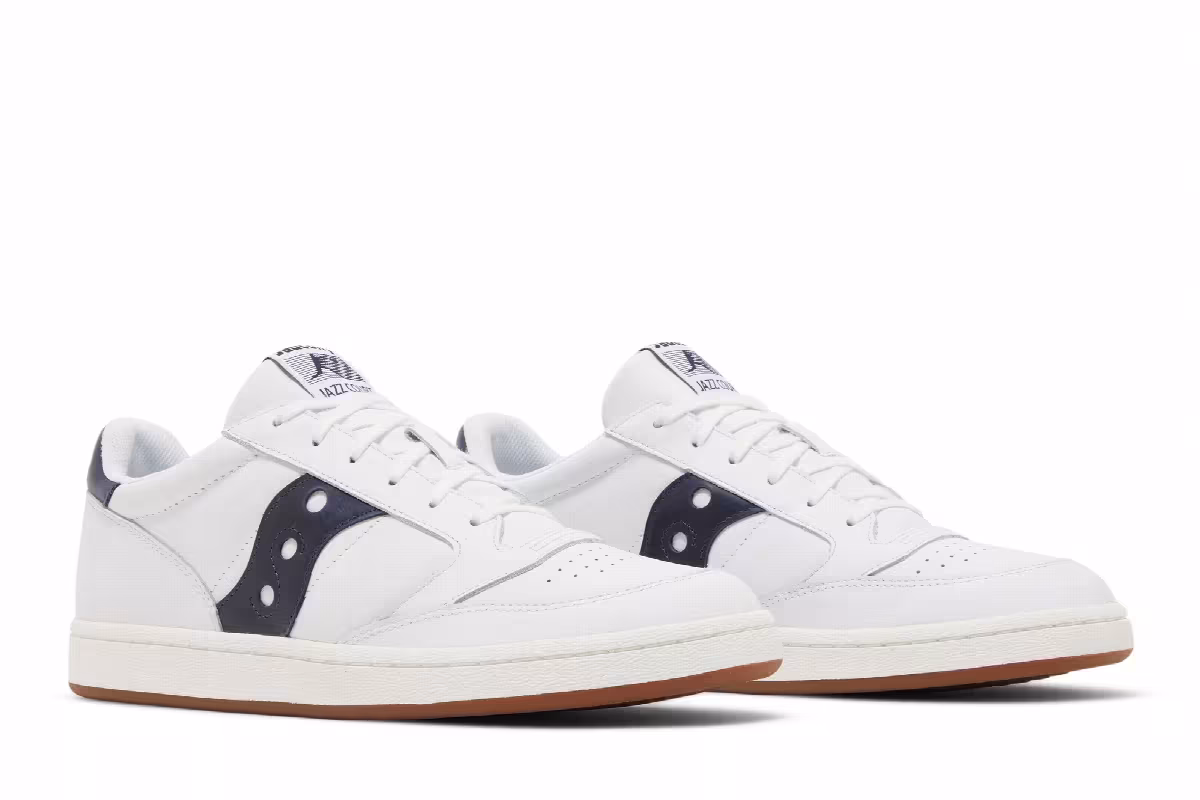Saucony Jazz Court White Navy, view 9