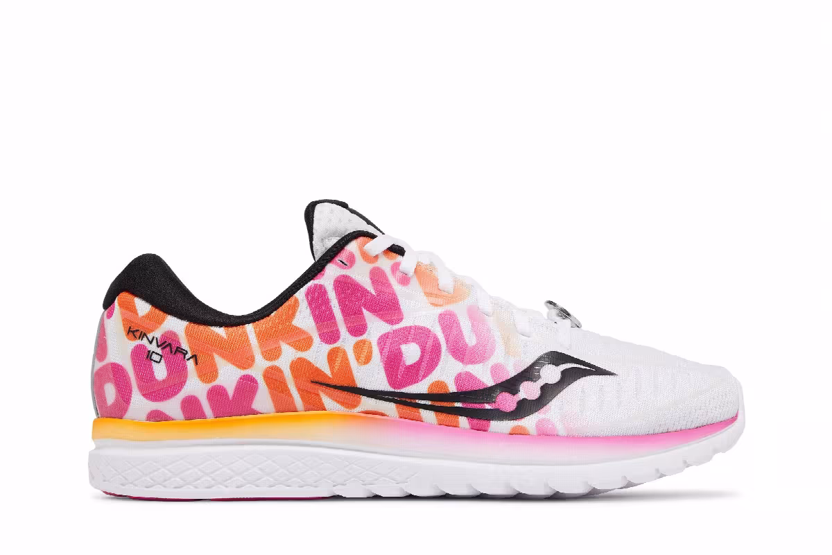 Dunkin' x Saucony Women's Kinvara 10 Classic Dunkin' Print, view 2