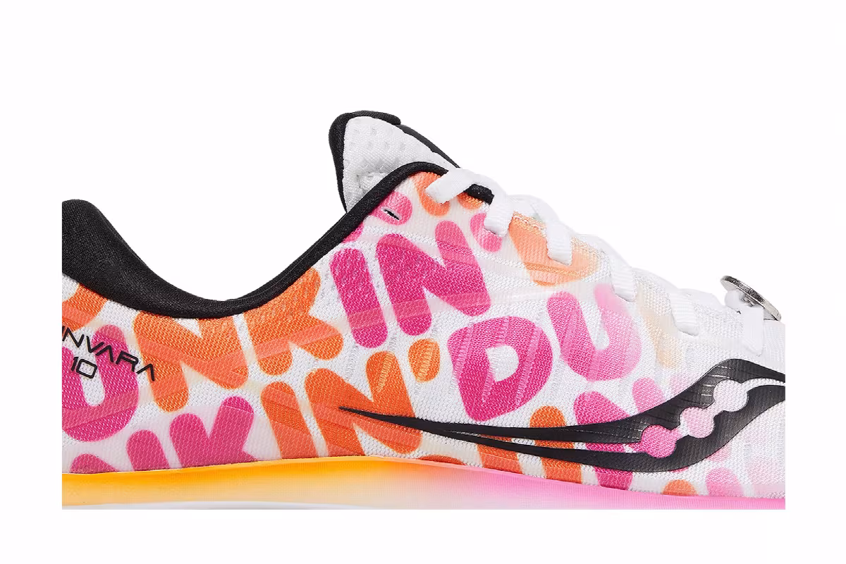 Dunkin' x Saucony Women's Kinvara 10 Classic Dunkin' Print, view 3