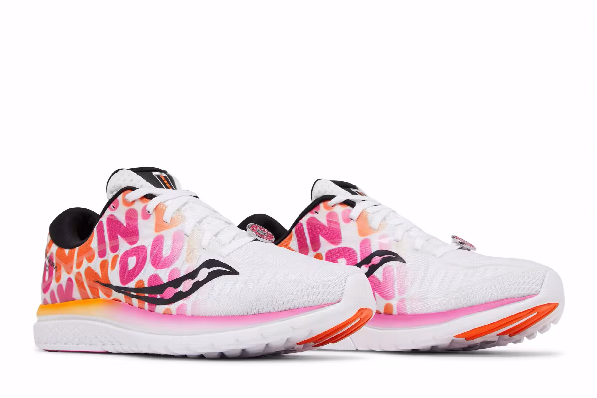 Dunkin' x Saucony Women's Kinvara 10 Classic Dunkin' Print, view 9