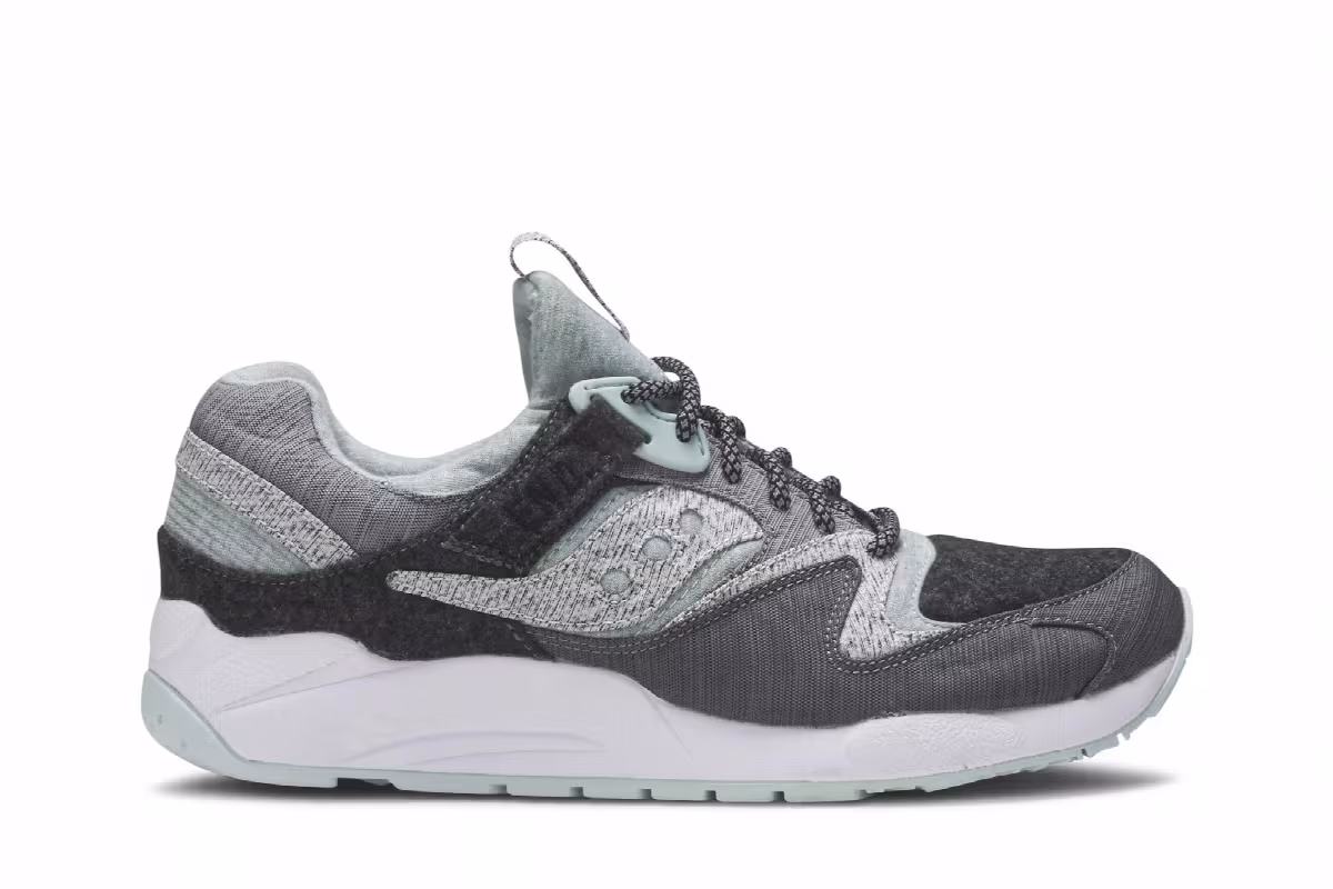 End x Saucony Grid 9000 White Noise, view 2