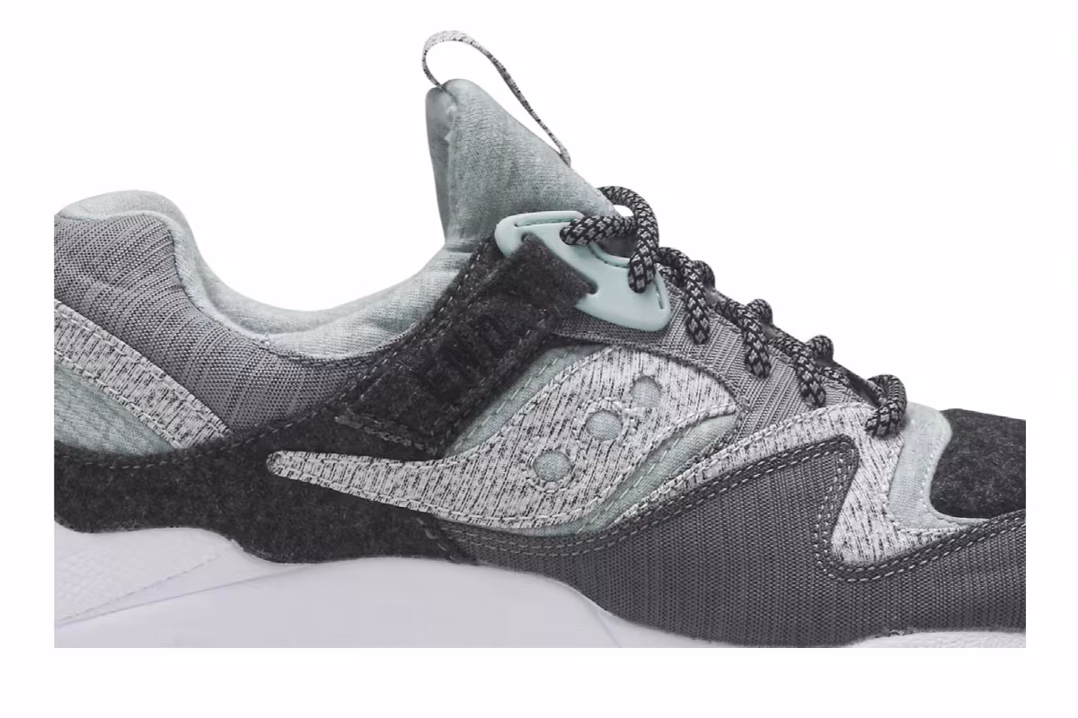 End x Saucony Grid 9000 White Noise, view 3