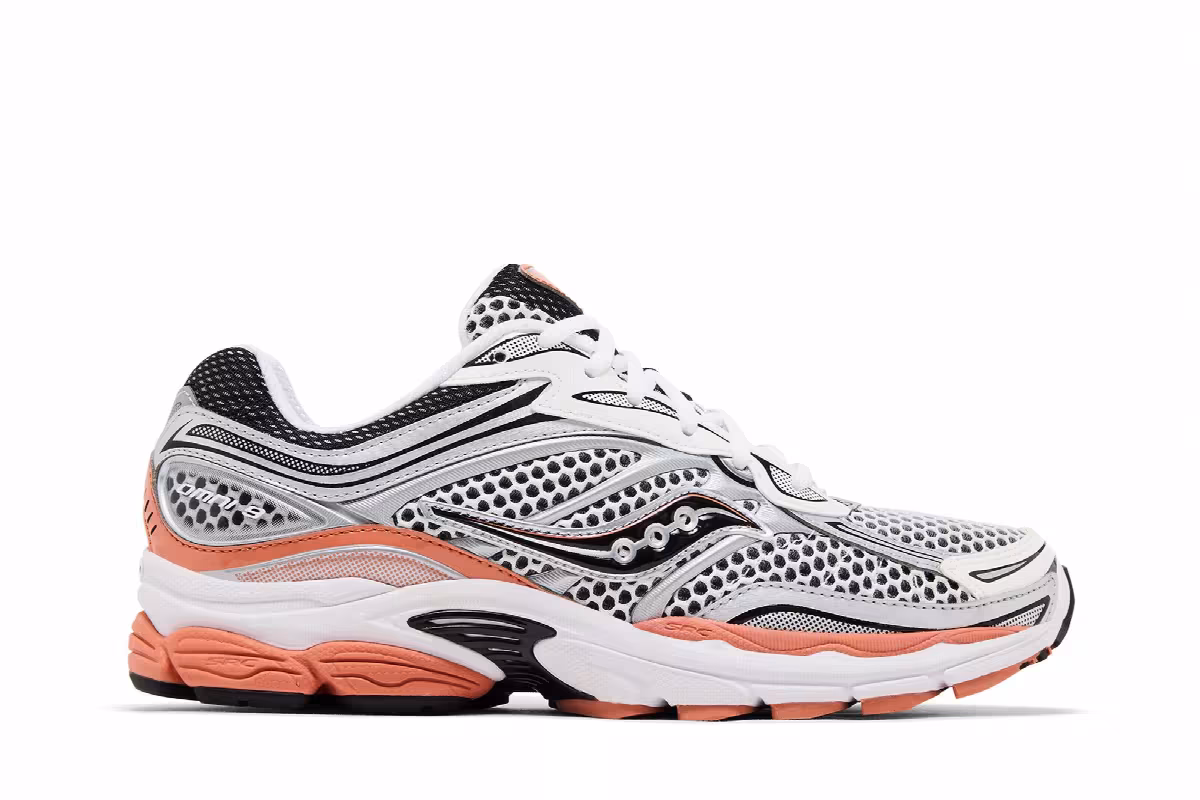 Saucony Progrid Omni 9 Silver Orange, view 2