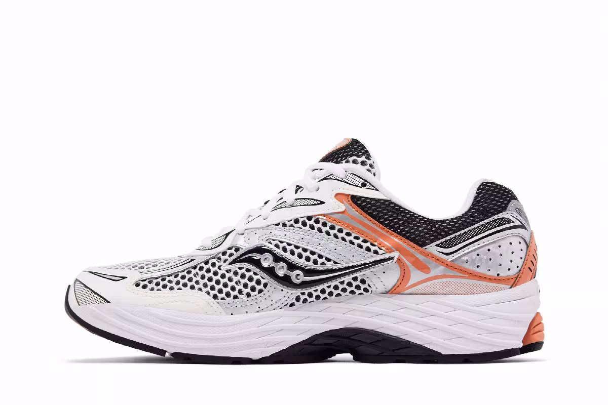 Saucony Progrid Omni 9 Silver Orange, view 4