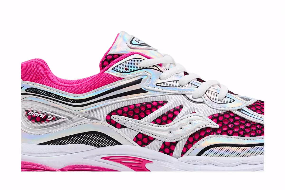 Saucony ProGrid Omni 9 Big Kid Fuchsia Iridescent, view 3