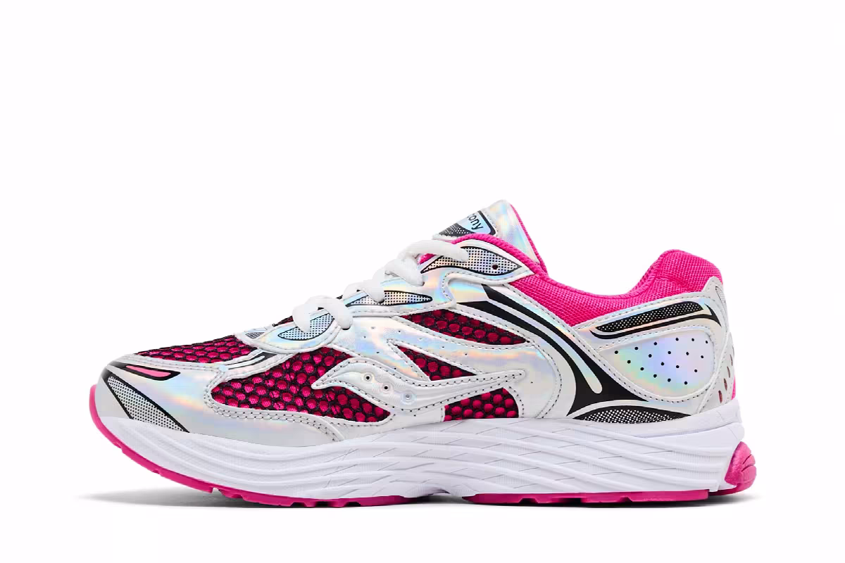 Saucony ProGrid Omni 9 Big Kid Fuchsia Iridescent, view 4