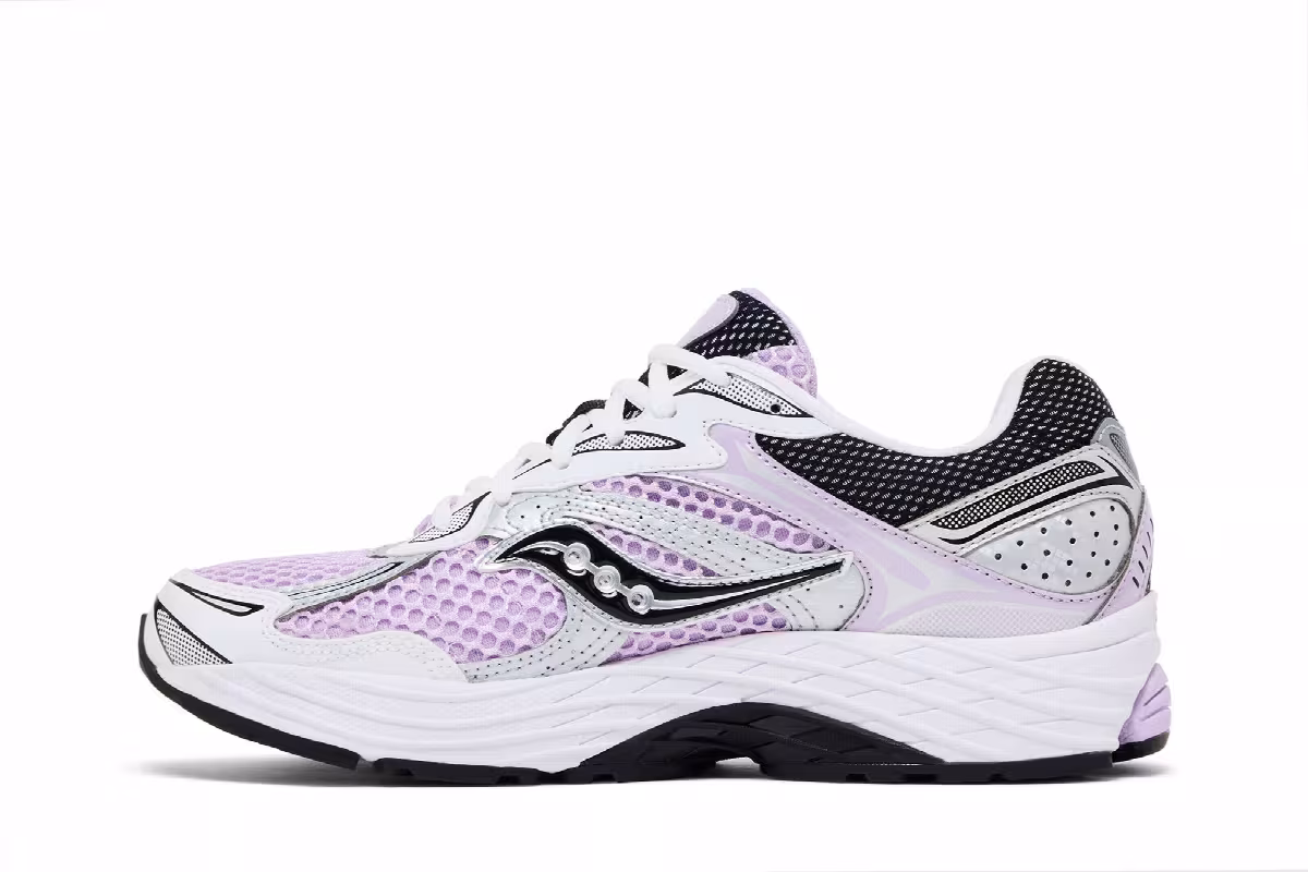 Saucony Women's Progrid Omni 9 Lilac Silver, view 4
