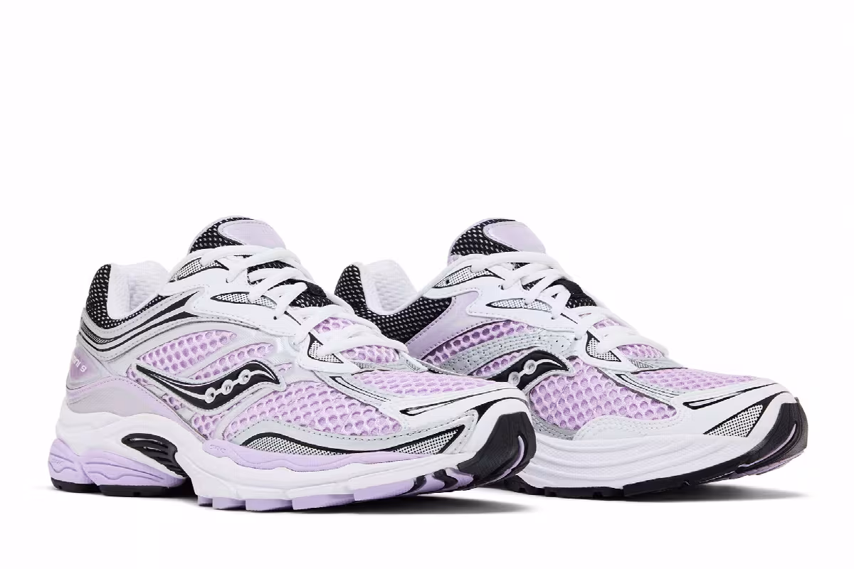 Saucony Women's Progrid Omni 9 Lilac Silver, view 9