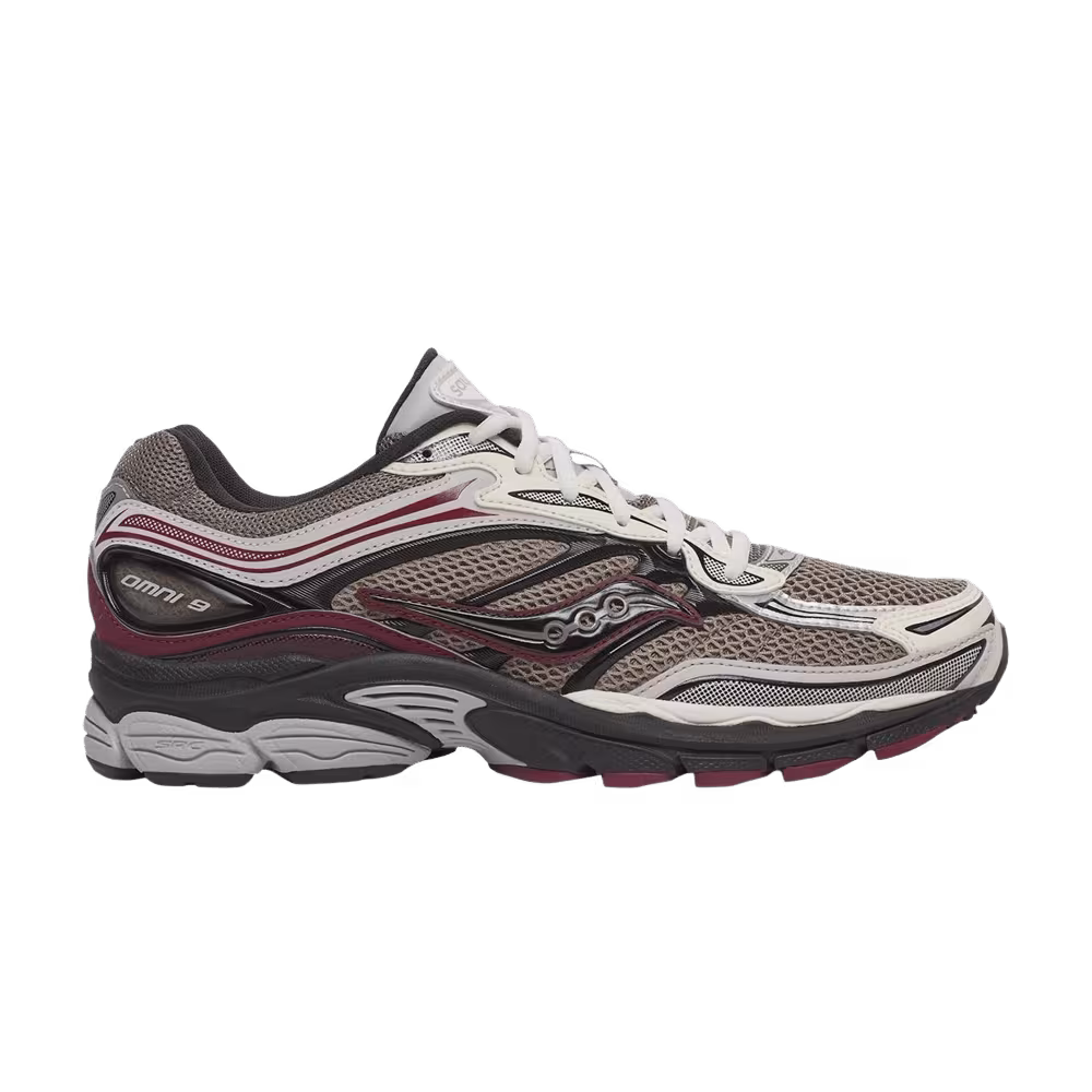 Saucony ProGrid Omni 9 Tan Maroon