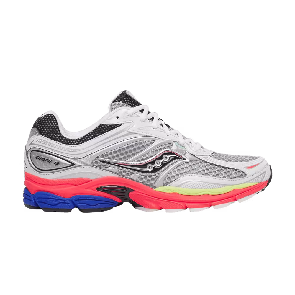 Saucony ProGrid Omni 9 White Silver Red