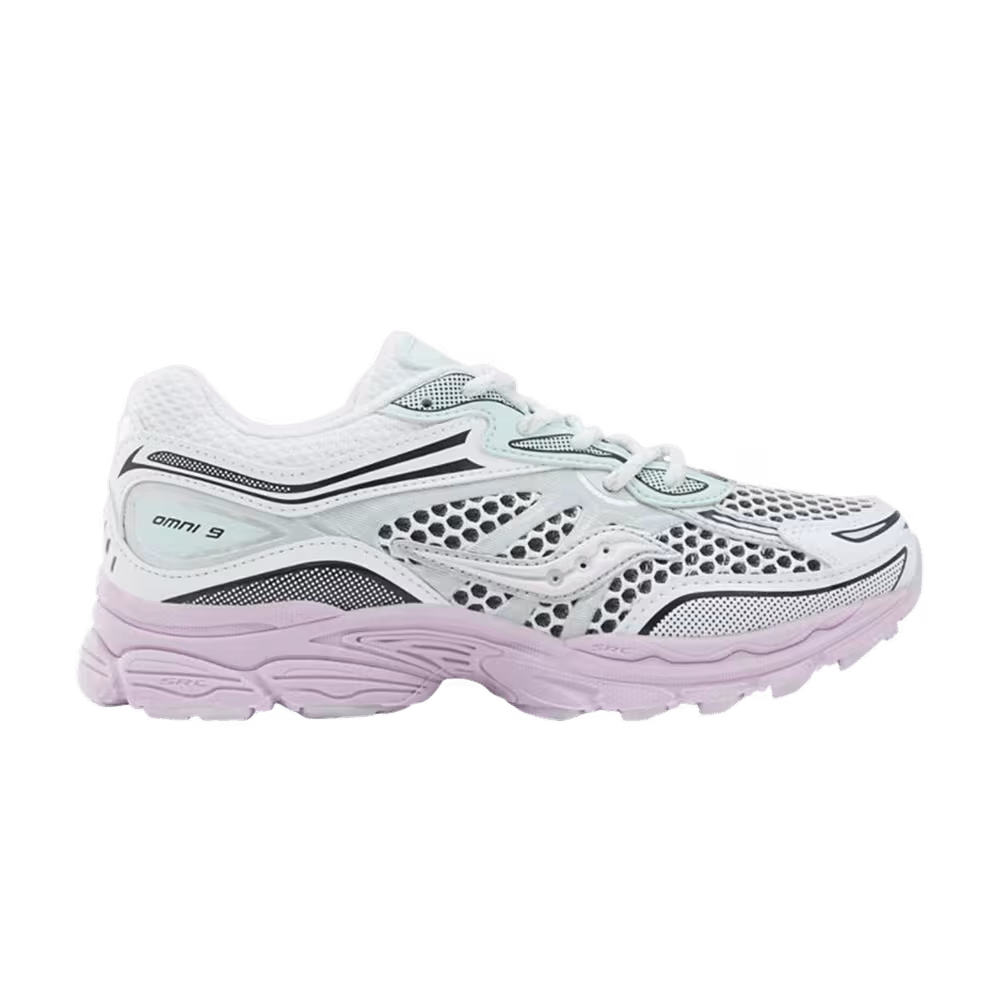Saucony ProGrid Omni 9 Big Kid Green White Lilac
