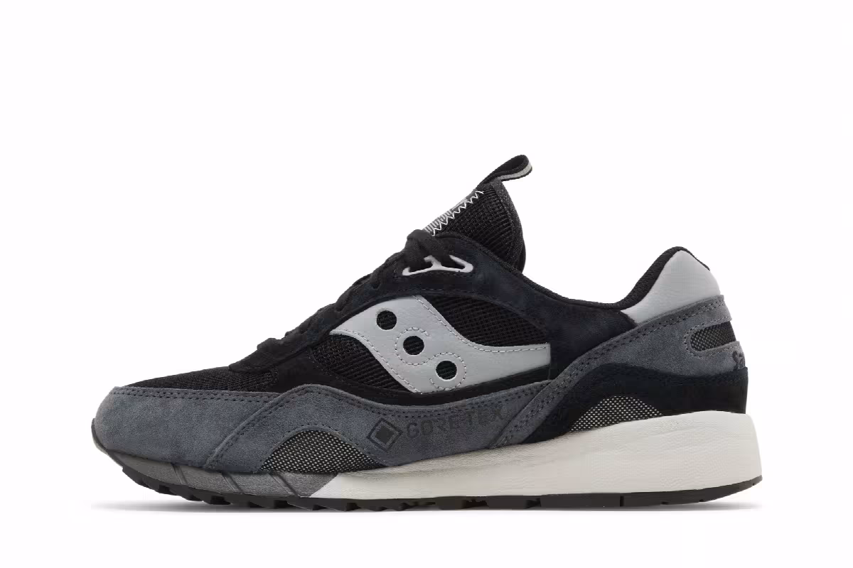 Saucony Shadow 6000 GORE-TEX Black Grey, view 4