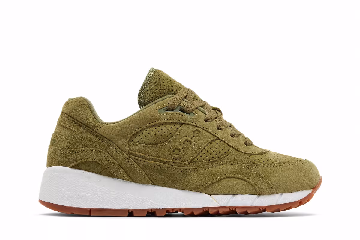 Saucony Shadow 6000 Olive Suede, view 2