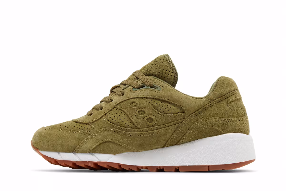 Saucony Shadow 6000 Olive Suede, view 4