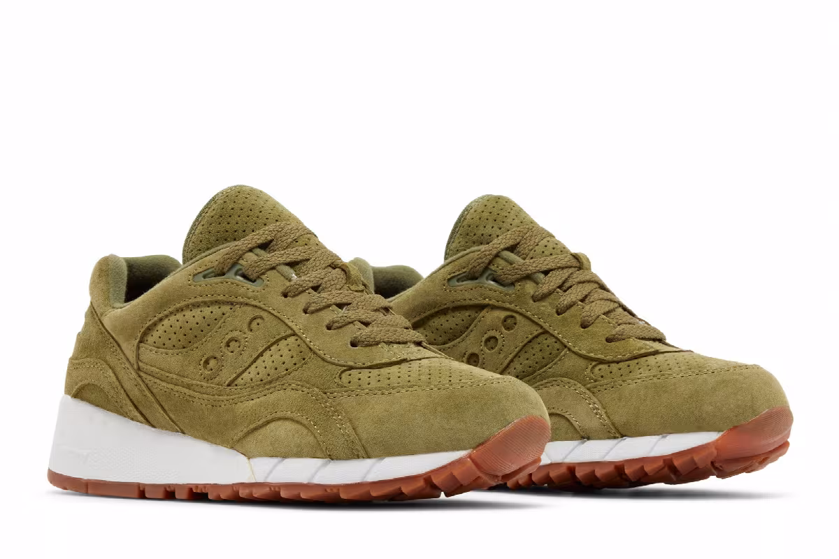 Saucony Shadow 6000 Olive Suede, view 9