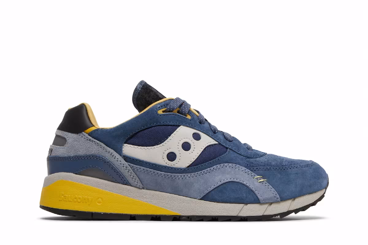 Saucony Shadow 6000 Navy Yellow, view 2