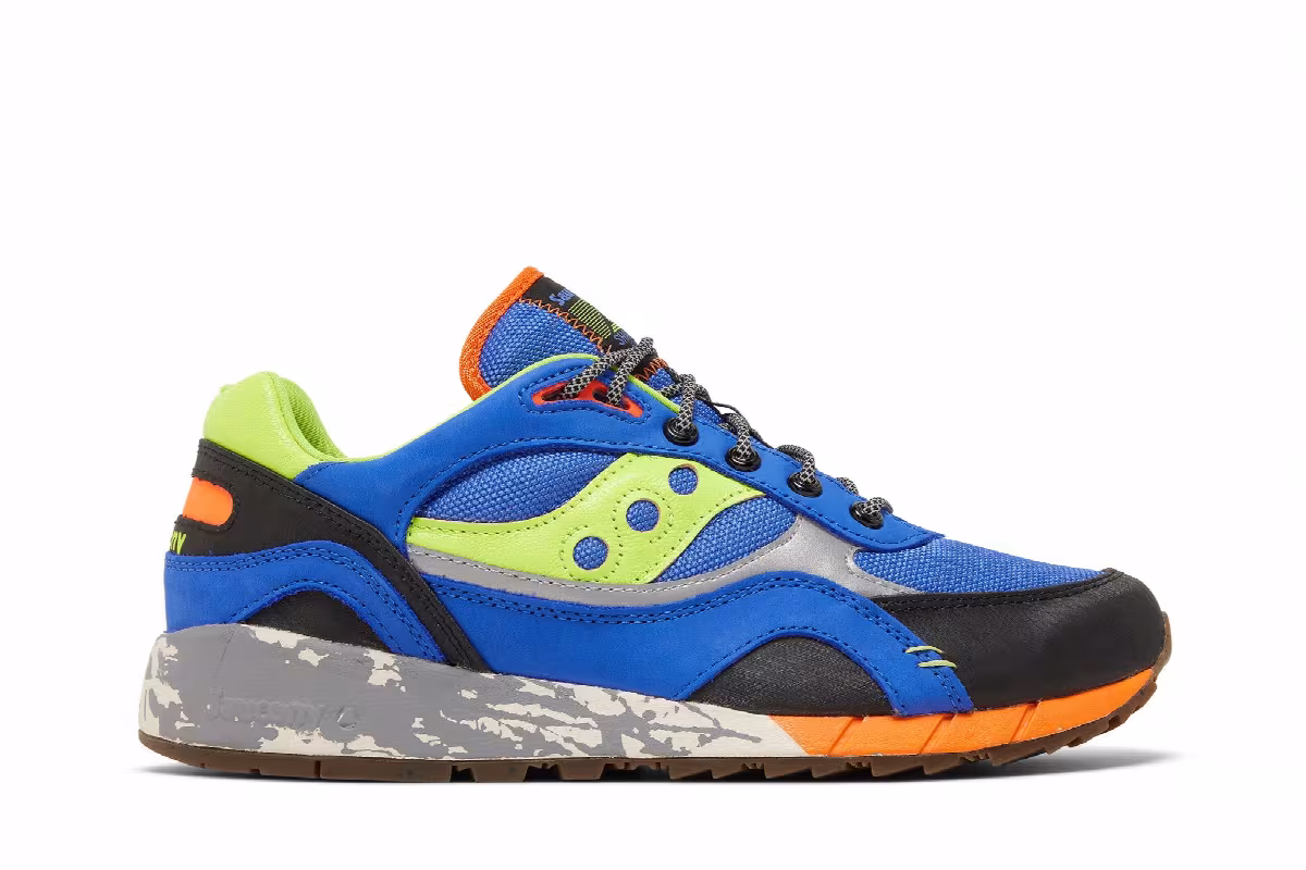 Saucony Shadow 6000 Trail Blue Lime, view 2