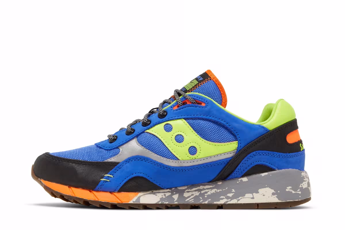 Saucony Shadow 6000 Trail Blue Lime, view 4