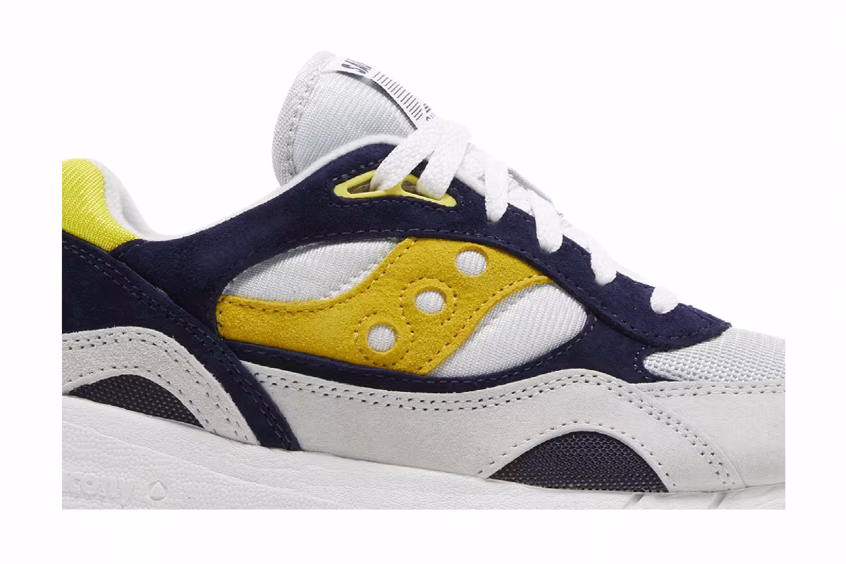 Saucony Shadow 6000 Grey Navy Yellow, view 3