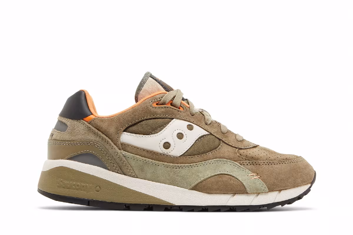 Saucony Shadow 6000 Olive Orange, view 2