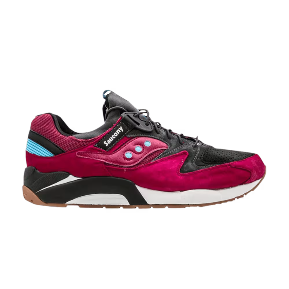 Saucony Grid 9000 Three Dot Pack - Burgundy Gum