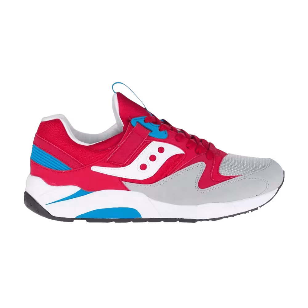 Saucony Grid 9000 Red Light Grey