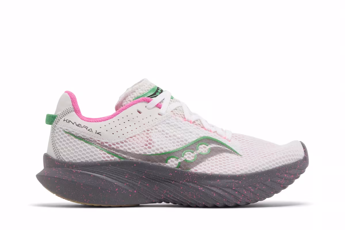 Saucony Women's Kinvara 14 White Sprig Gravel, view 2