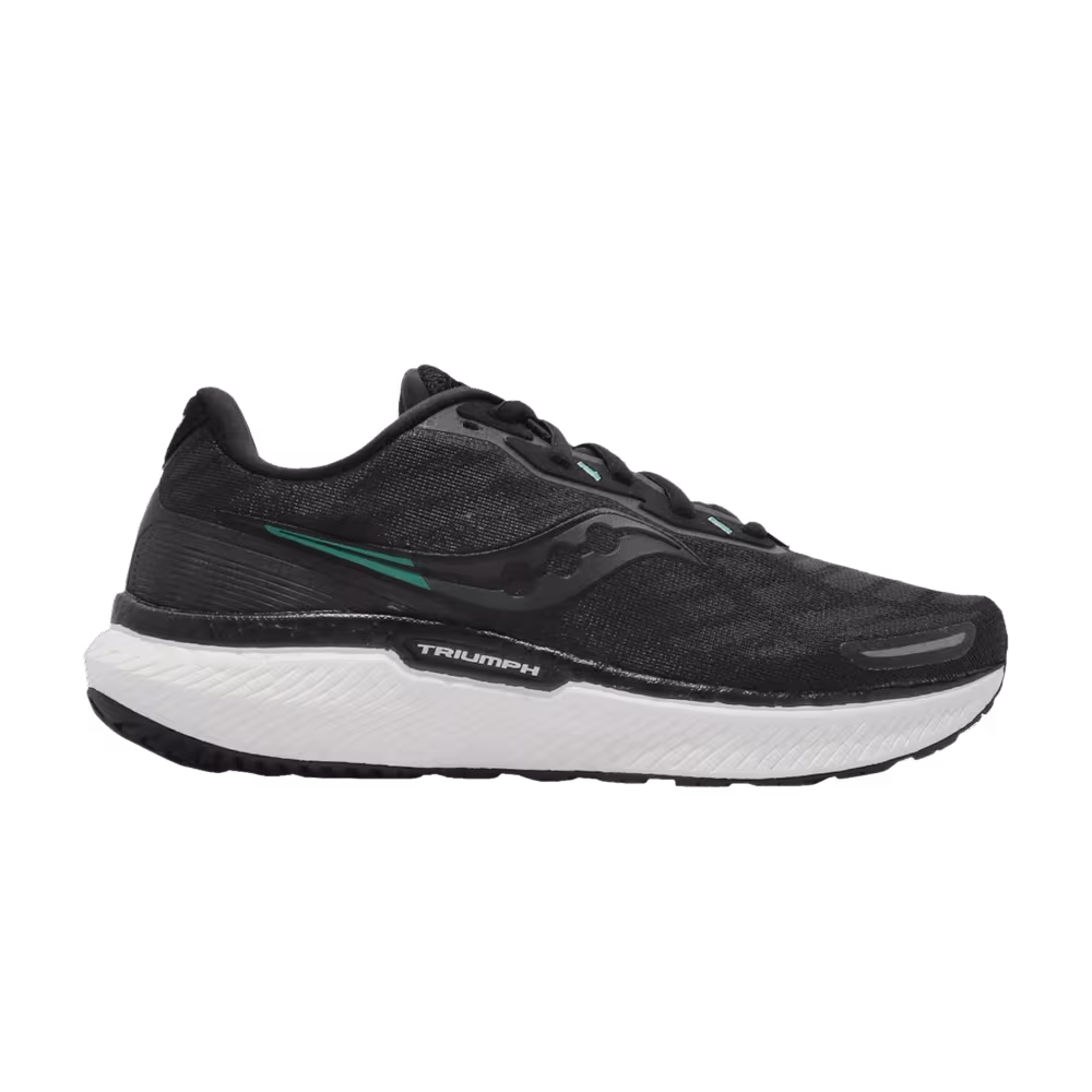 Saucony Women's Triumph 19 Wide Black White