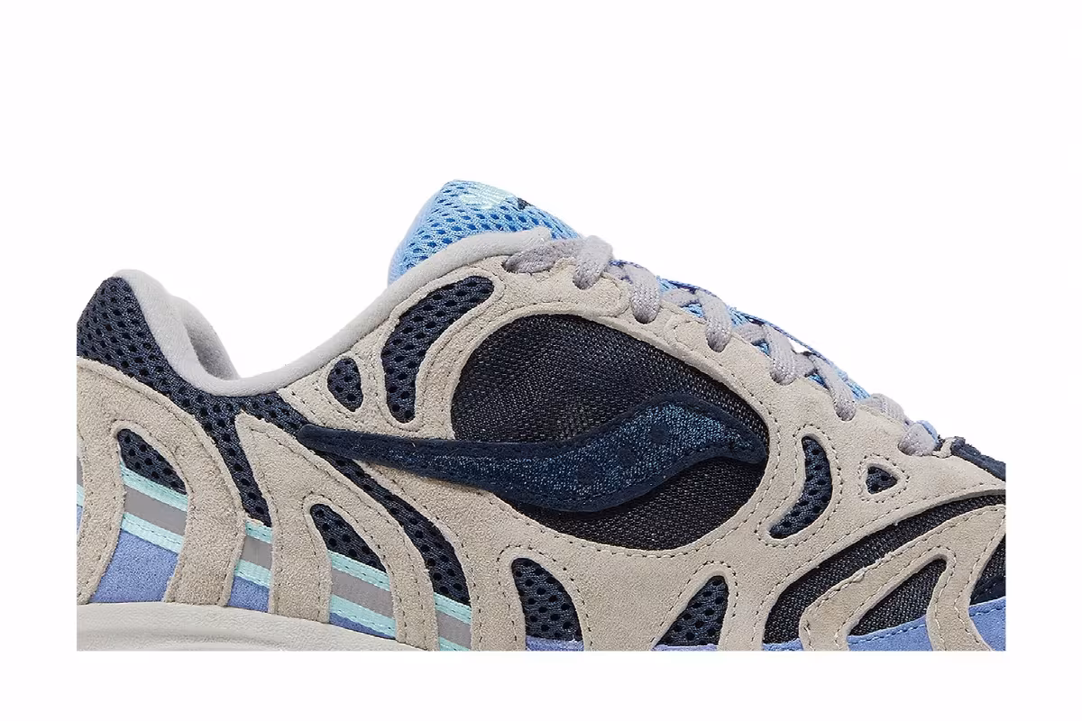 Saucony Grid Azura 2000 Grey Dark Blue, view 3