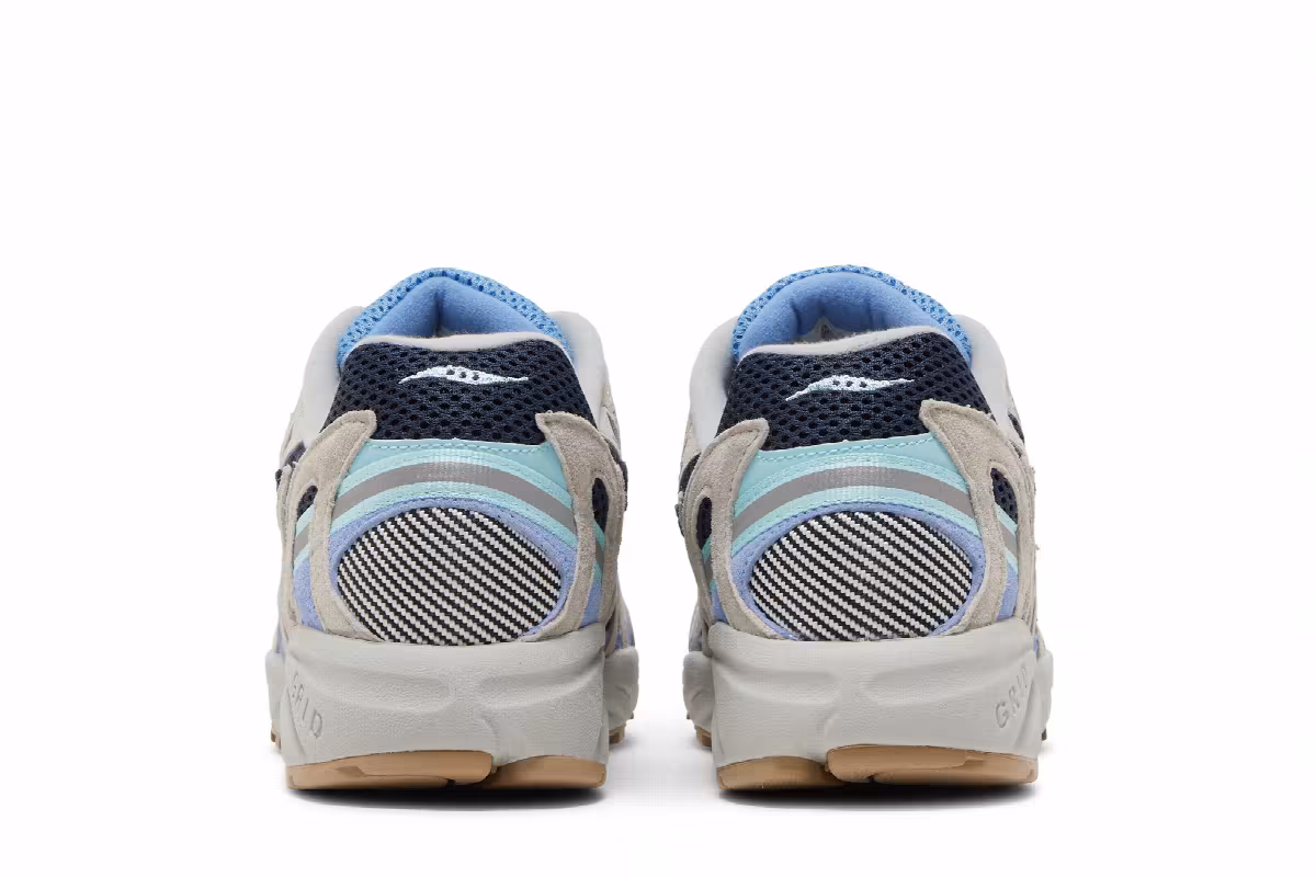 Saucony Grid Azura 2000 Grey Dark Blue, view 7