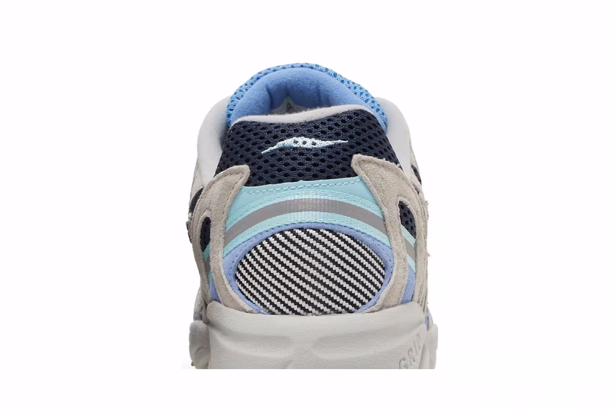 Saucony Grid Azura 2000 Grey Dark Blue, view 8
