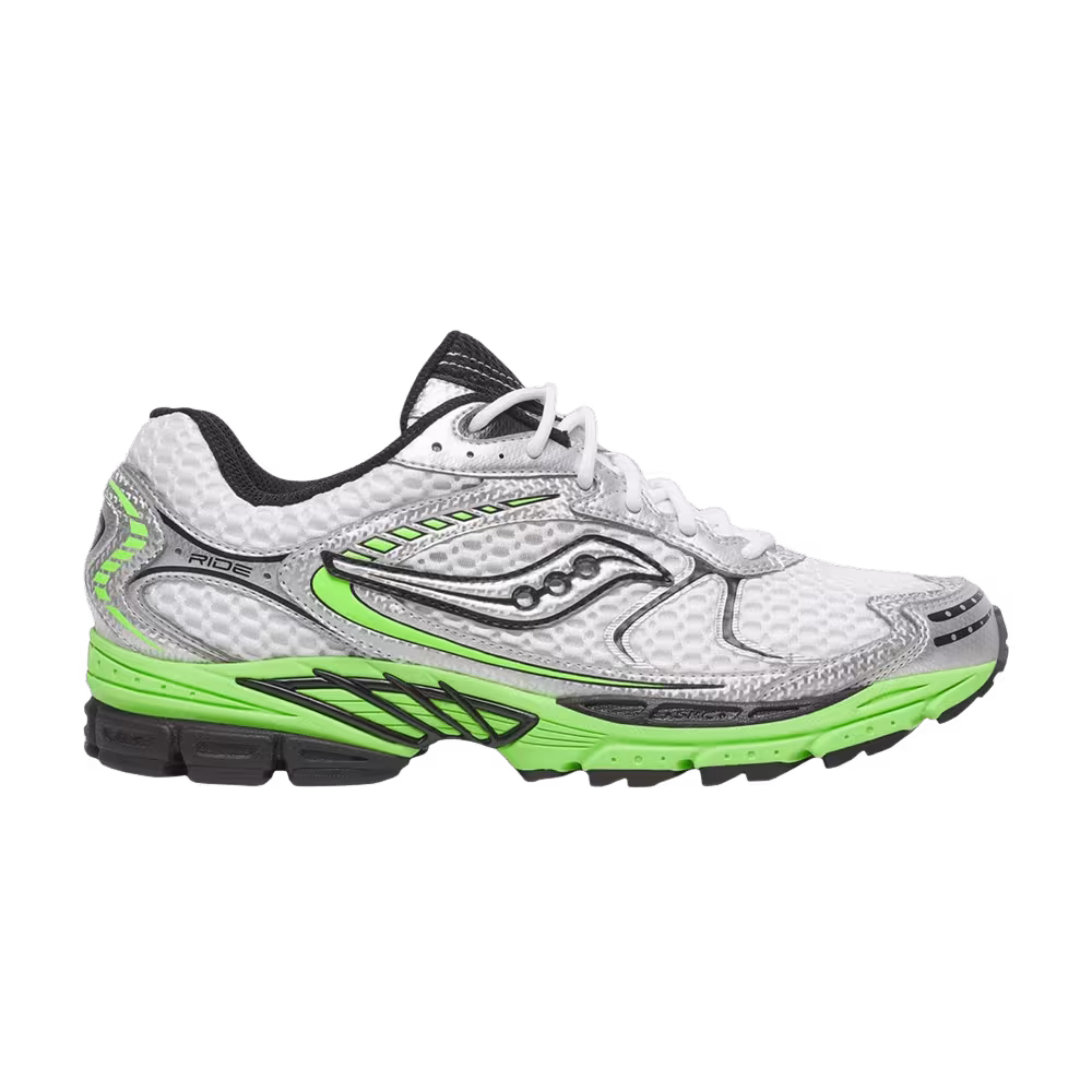 Saucony ProGrid Ride 1 White Silver Green