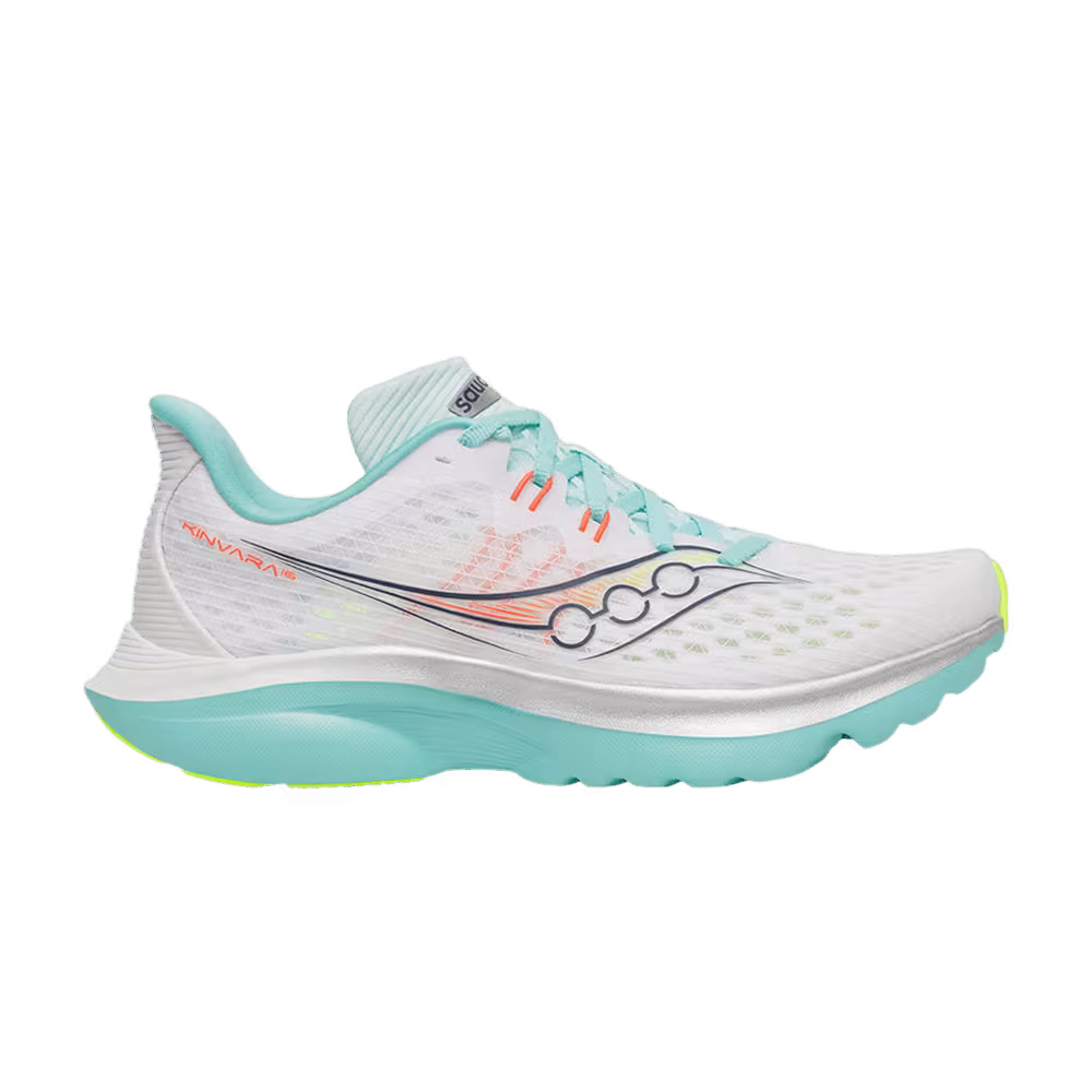 Saucony Women's Kinvara 16 White Aqua