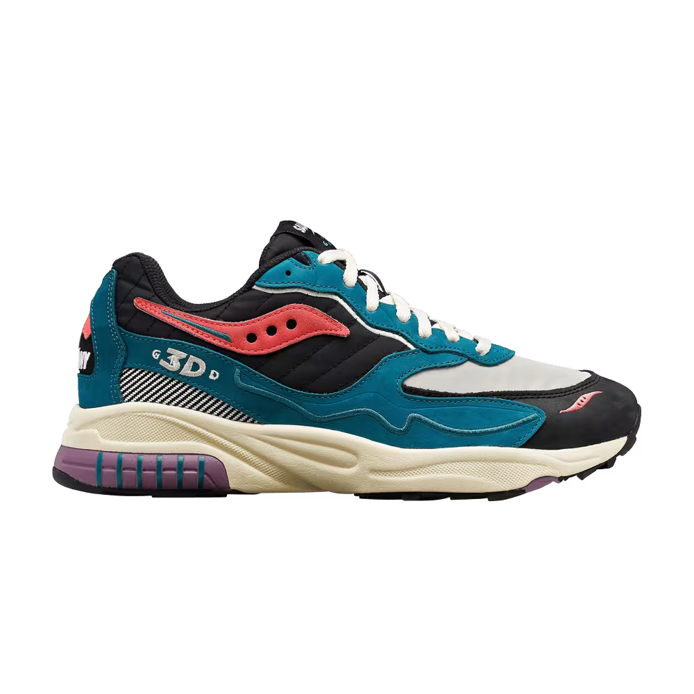 Saucony 3D Grid Hurricane Green Black