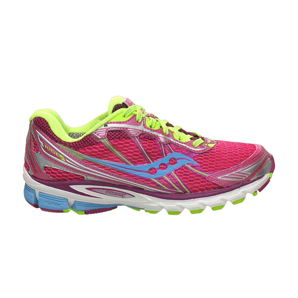 Saucony Women's ProGrid Ride 5 Pink Blue Yellow